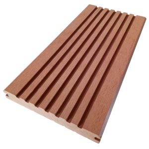 Anti Slip 2.2meter 143mm 22mm WPC Solid Decking