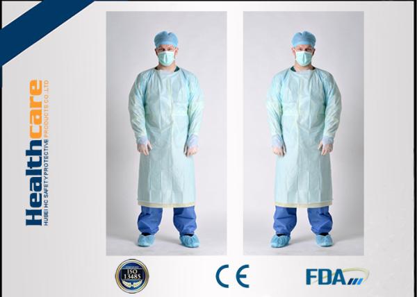 Simple Disposable Protective Gowns Long Sleeve Anti-blood Isolation Gowns With