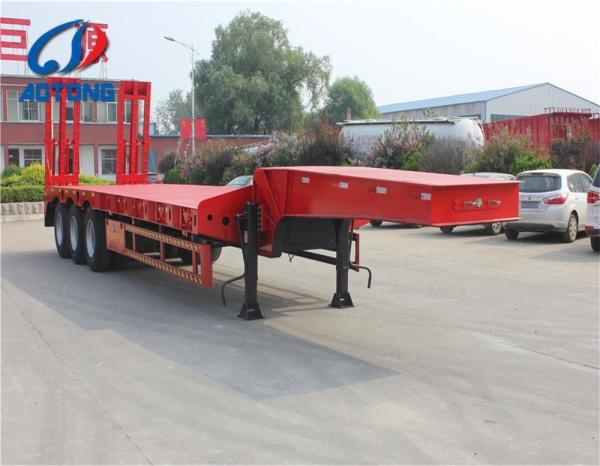 2 Axle Lowboy Semi Trailer Heavy Equipment Transport for Truck Trailer in Africa