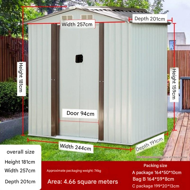 Roof Composite House for Steel Structure Outdoor Storage Room within Postmodern Design Style