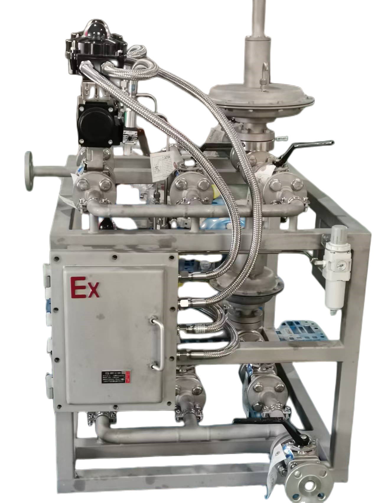 Valve Skid Mounted Pressure Reducing Steam Valve Manifolds Mounted System For Gasoline Industry