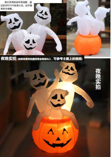 Halloween jack-o '-lantern bar hotel shopping mall the atmosphere of the hotel is decorated with gas and air model decor