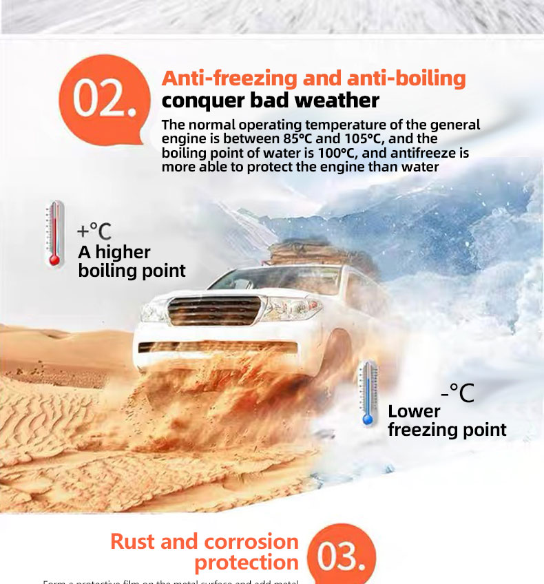 OAR Organic Synthetic Antifreeze Coolant Add to Water Tank for Optimal Performance