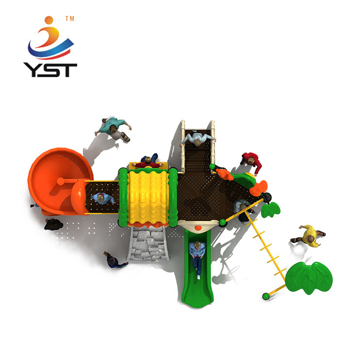 114mm Pipe Amusement Park Plastic Playground Slide OEM Anti Static