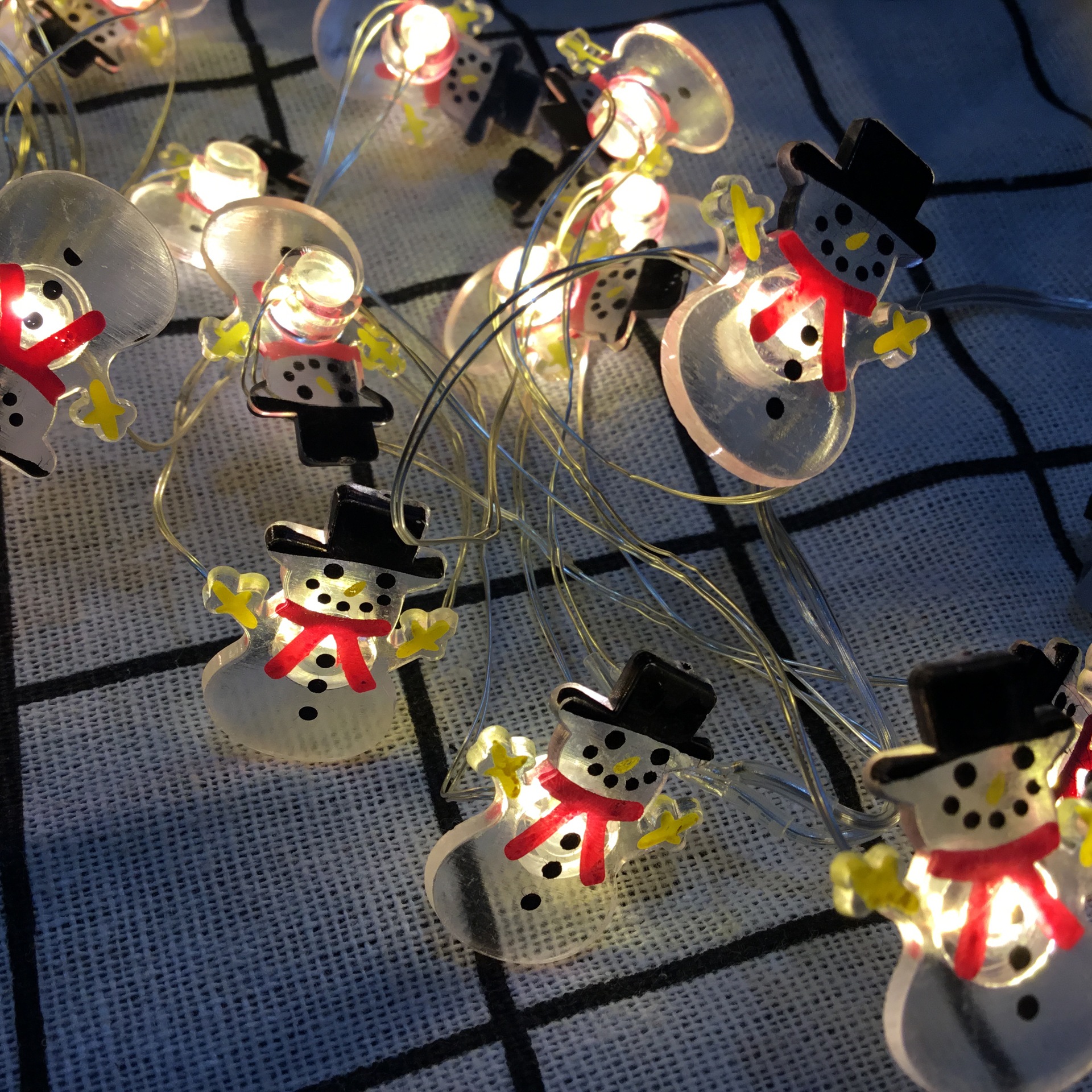 Decorative String Lights Christmas Themed 6.5ft 20LEDs Battery Operated Eco-Friendly for Tent Wedding Nursery Bedroom Party