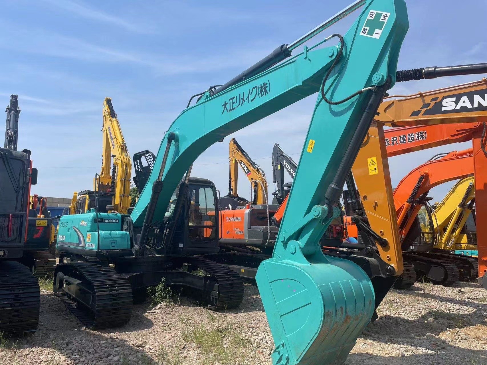 1.0m3 Bucket Capacity SK210 Used Kobelco Crawler Excavators original