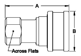 1 Inch Carbon Steel Female Hydraulic Quick Connect