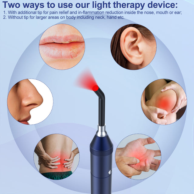 5 Wavelenghs Cold Sore Red Light Therapy Torch Red Light Therapy Flashlight