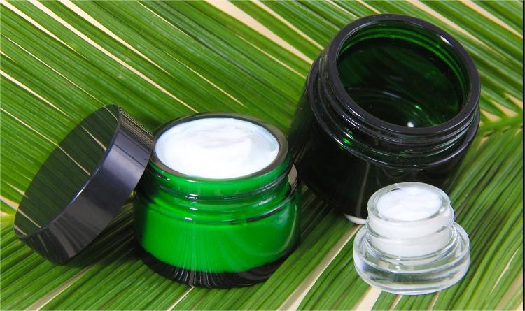 Glass Cosmetic Jars with Lids for Skincare Luxury Glass Cream Jar