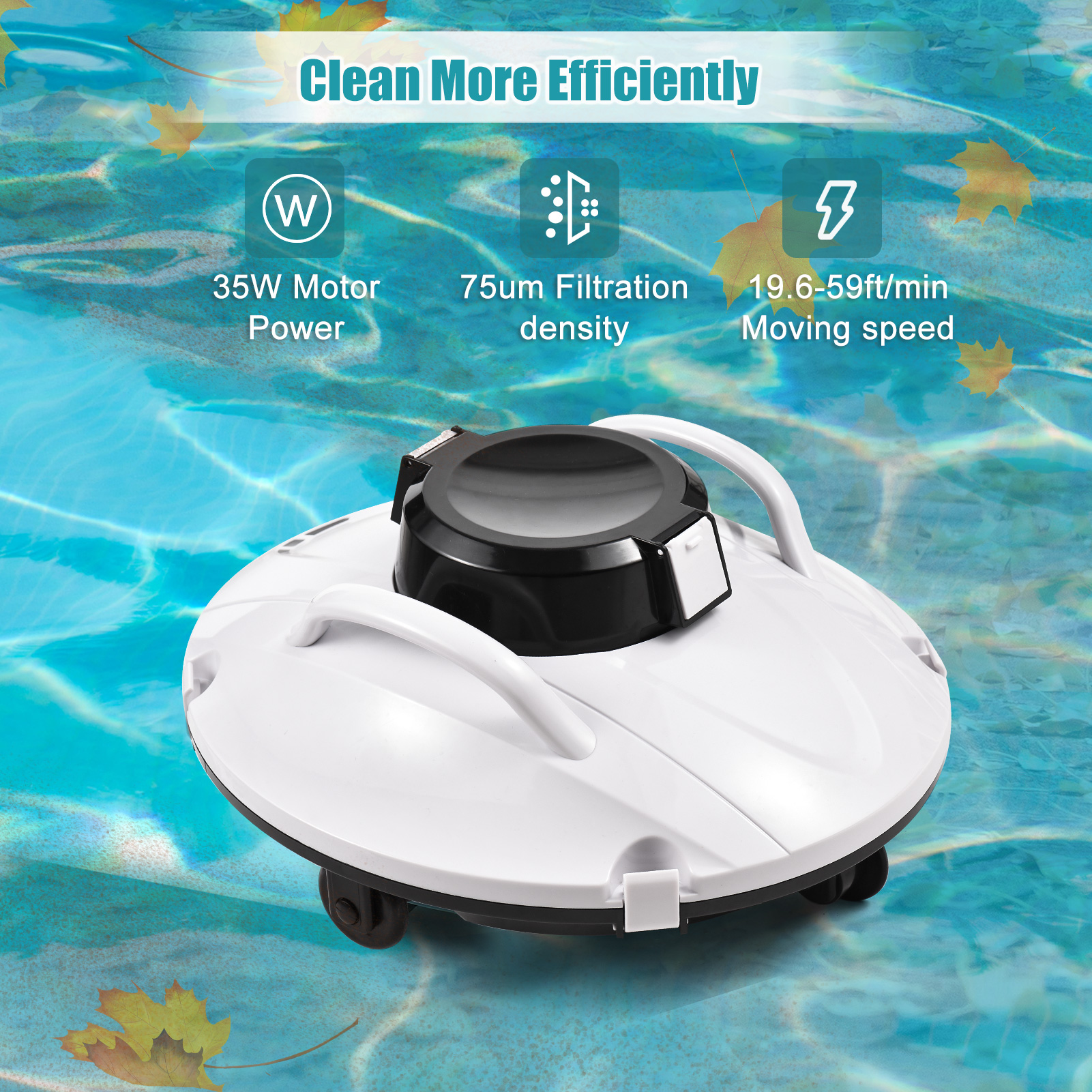OEM Swimming Pool Equipment Cordless Pool Cleaner for Wet and Dry Function