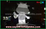Custom Inflatable Cartoon Characters White Cattle 10m Height