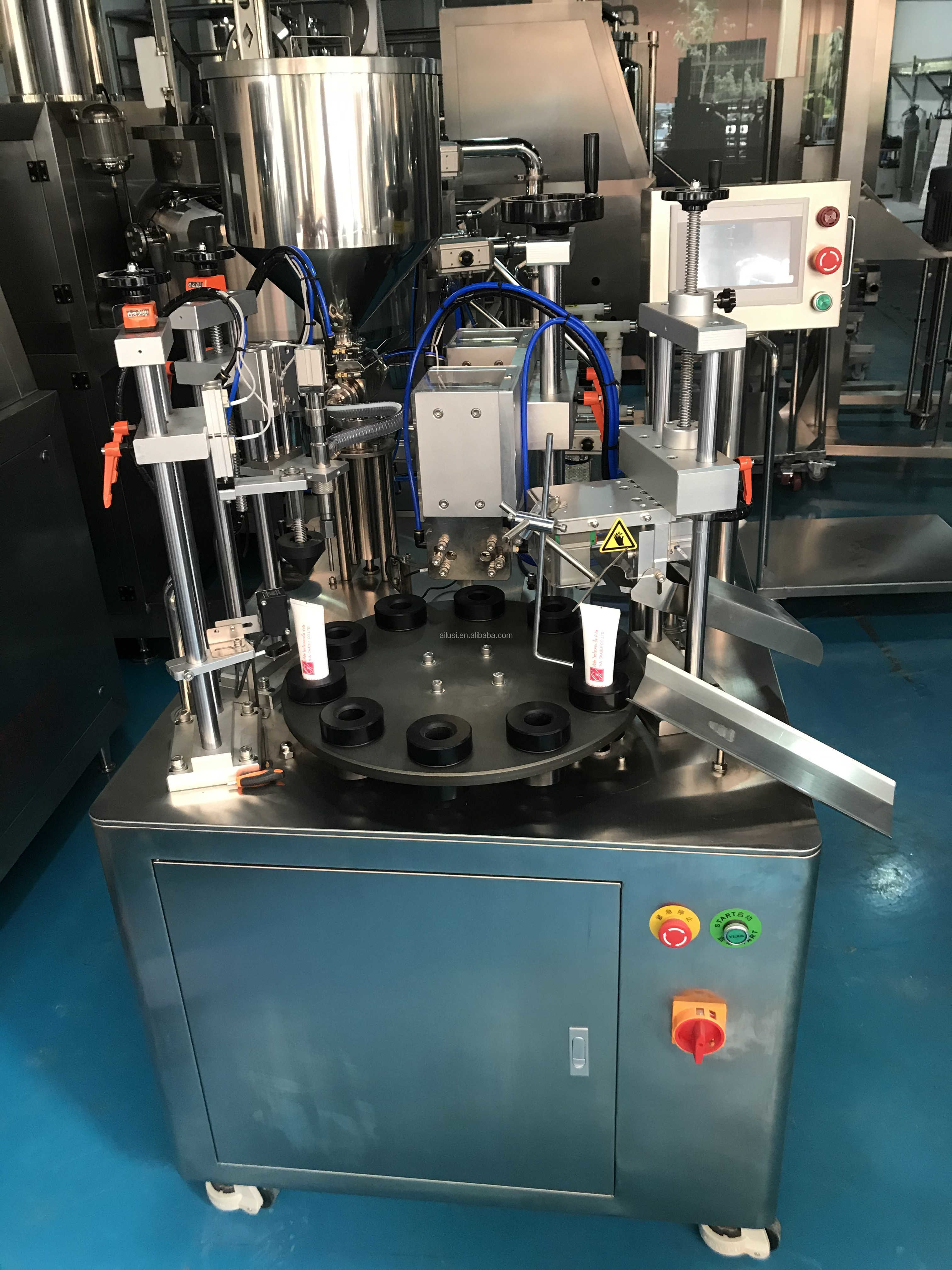 Chemical Equipment Manual Ultrasonic Tube Filler , Grease Tube Filling Sealing Machine