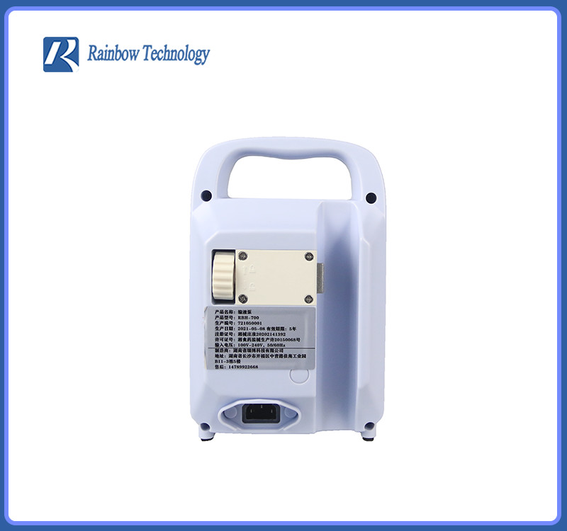 safety Electric Infusion Pump Portable 1.20kg with double bubble alarm