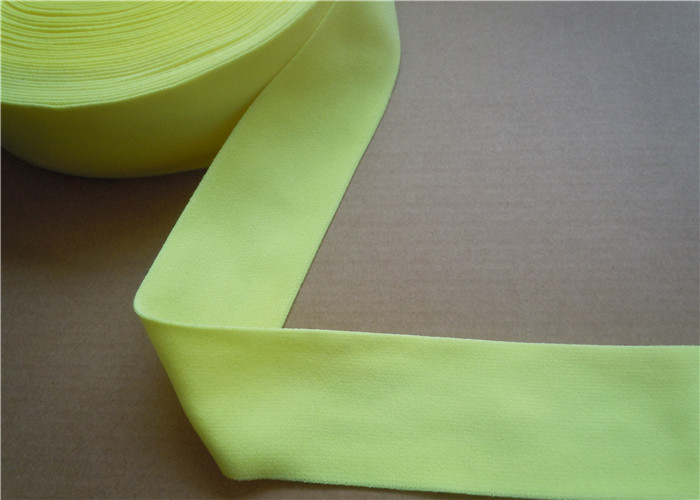 High Tensile Yellow Polyester Webbing Straps / 38Mm Cotton Webbing Woven