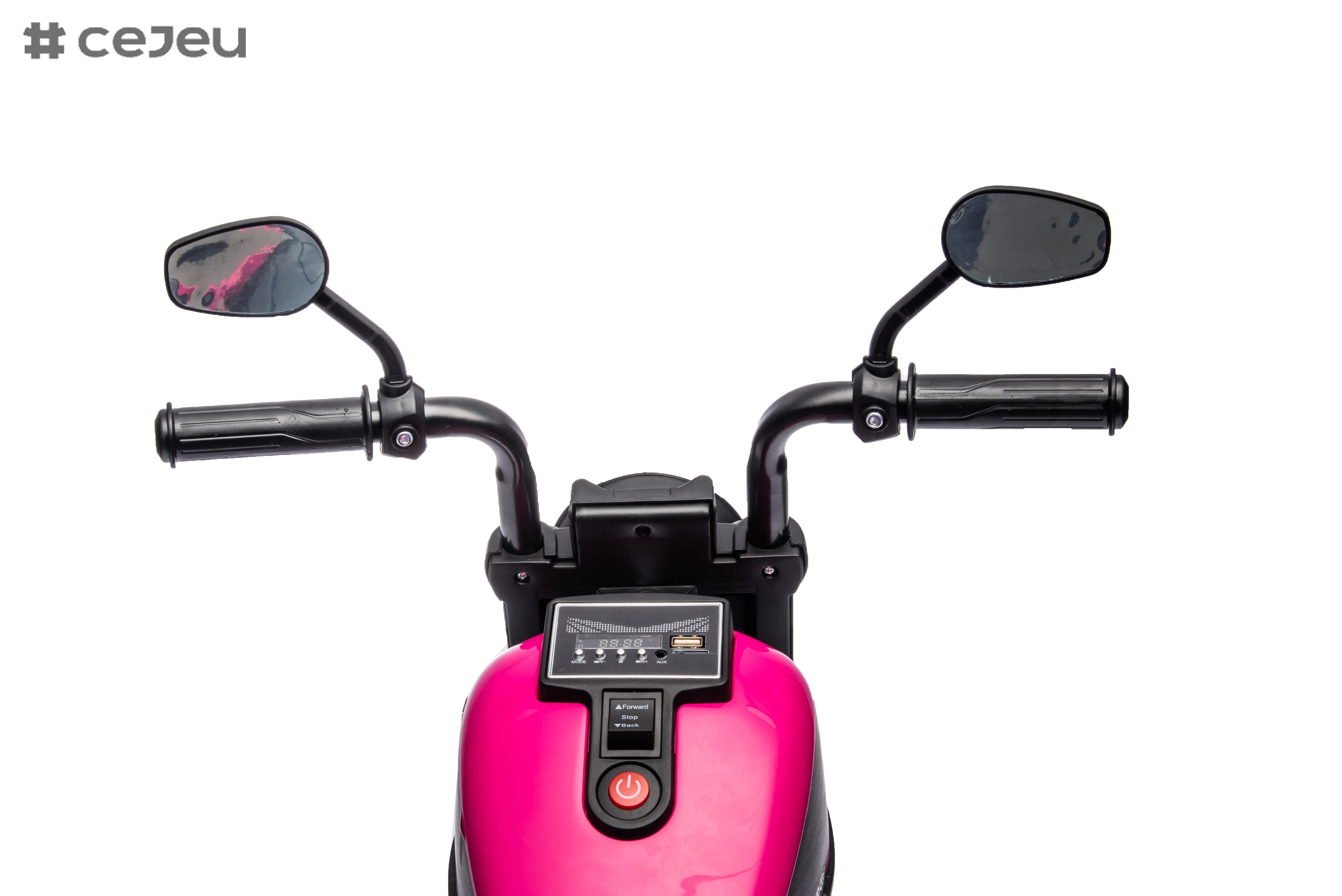 Electric Kids Motorcycle Toy, Music & Lights, Hand Acceleration & Foot Brake, 6V4.5AH