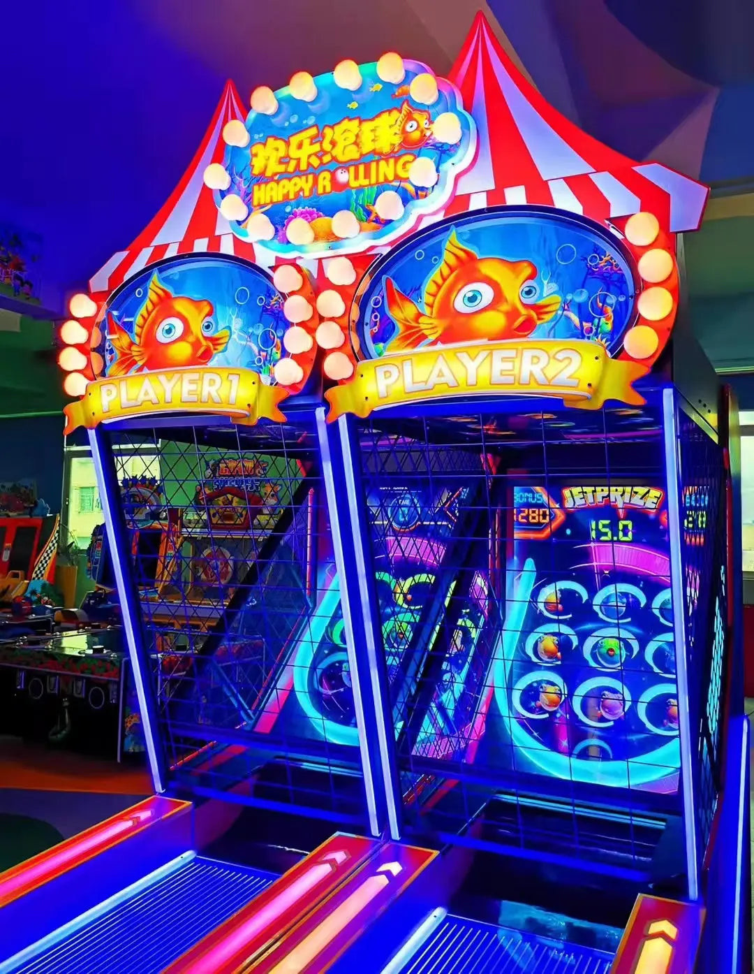 Happy Rolling Bowling Sport Game Machine Amusement Coin Operated Electronic Lottery Ticket Redemption Games