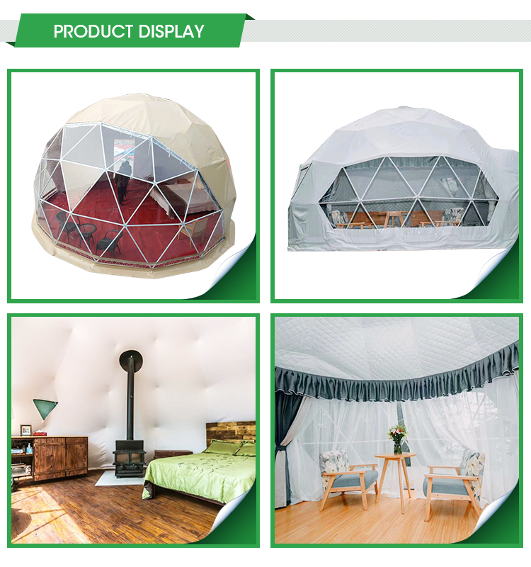 House Price Flame Retardant Half Sphere Circular Circle Geodesic Dome Tent