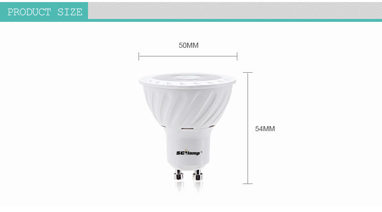 7W Ra90 GU10 high bright LED spot light wholesale