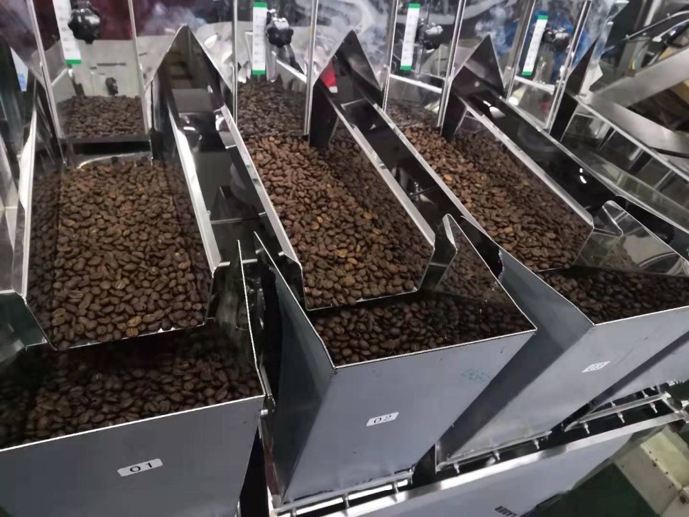 Automatic Beans Grain 4 Heads Linear Weigher Packing Machine 1000g 2kg
