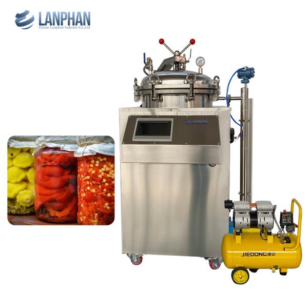 75l 100l 150l High Pressure Food Counter Pressure Retort Sterilizer For Bottled