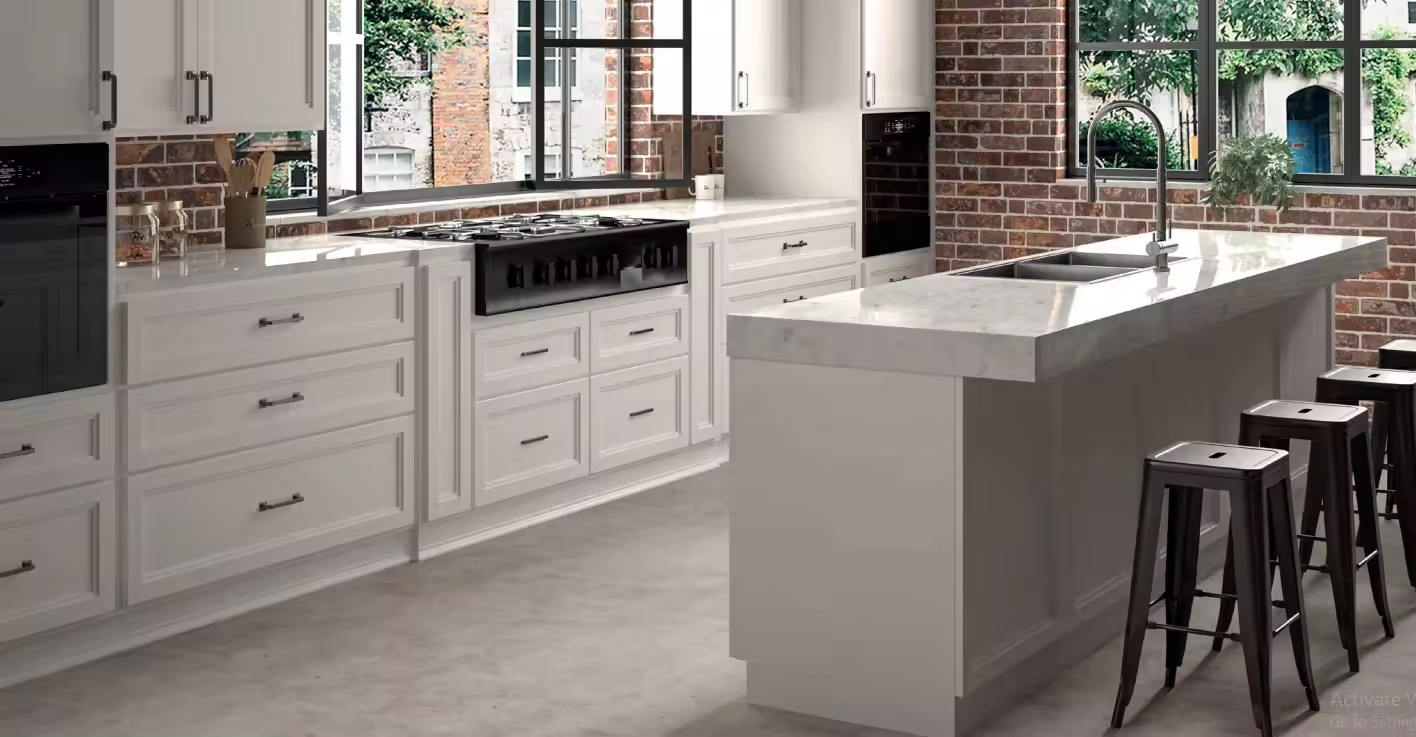Acrylic Door Panel Surface Treatment Kitchen Cabinet for Modern Home or Restaurant