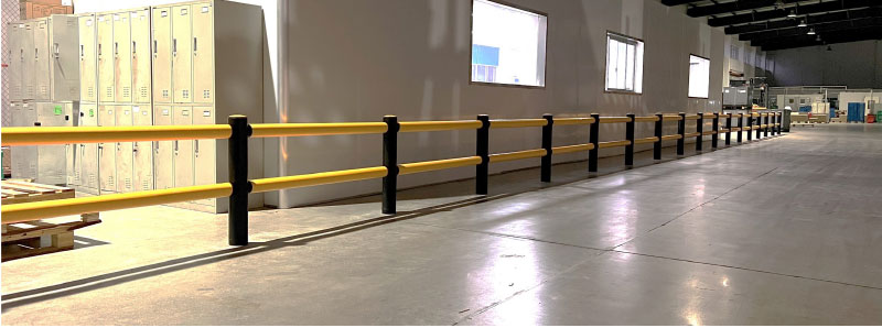 Flexible Pedestrian Barrier  Anti-Collision Guardrails Warehouse Safety Barrier Traffic Guardrails
