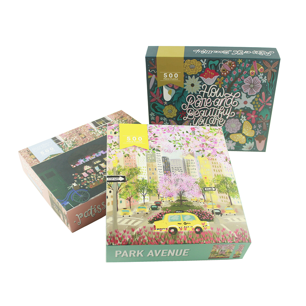 Thickened Paper Jigsaw Puzzle Cardboard Game Jigsaw 500pcs Paper Puzzle
