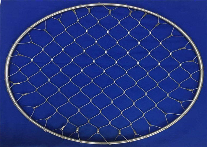 SGS 2.4mm AISI 304 Flexible Stainless Steel Cable Netting 6x6 Weather Resistant