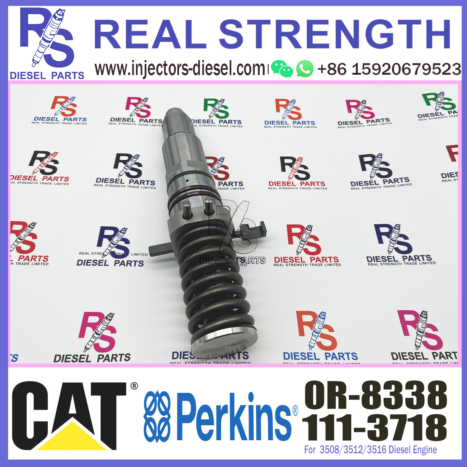 CAT 3508 3512 3516 Perkins Diesel Injector 111-3718 1113718 0R-8338