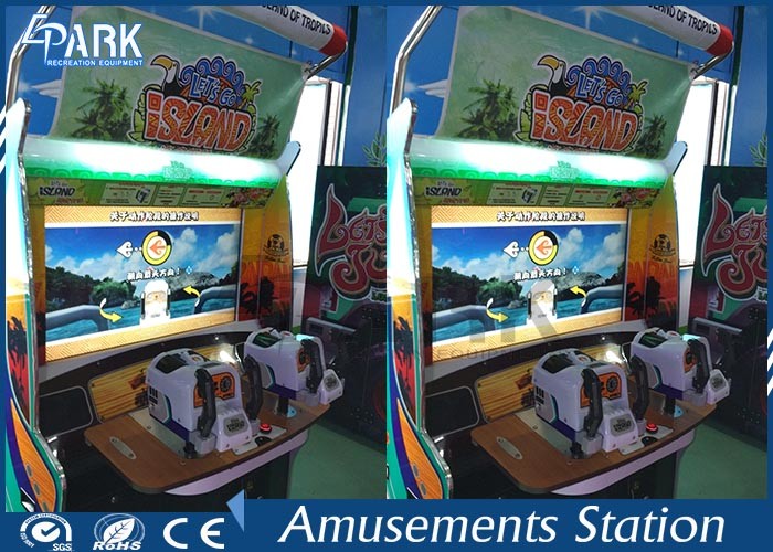 Virtual Reality Island Adventure Shooting Arcade Machines Coin operated 2 Player