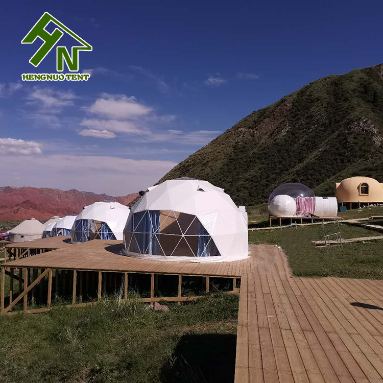 3m Diameter 19sqm Geo Camping Dome Tent For Party Festivals