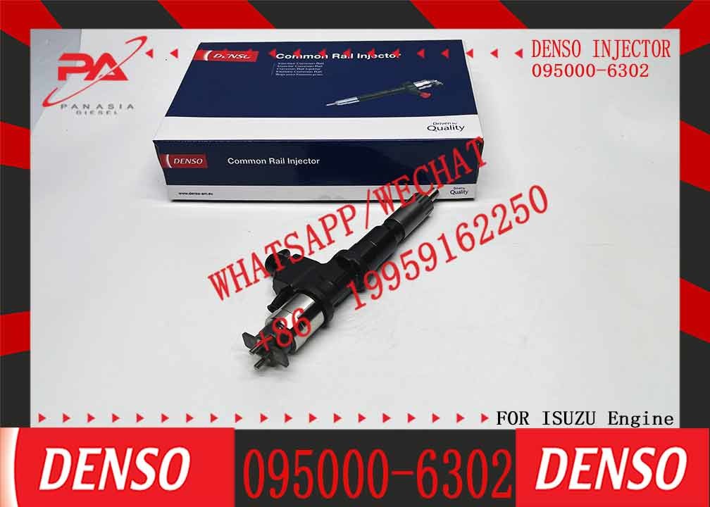 Factory Direct Deal High Quality Common Rail Fuel Injector Assembly 095000-6302 for ISUZU 6WG1 1-15300436-2
