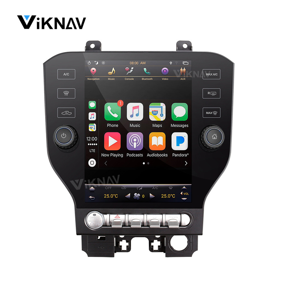 10.5 Inch Android Auto Stereo For 2015-2020 FORD Mustang Navigation GPS For Original Car SYNC3 Auto AC Multimedia player