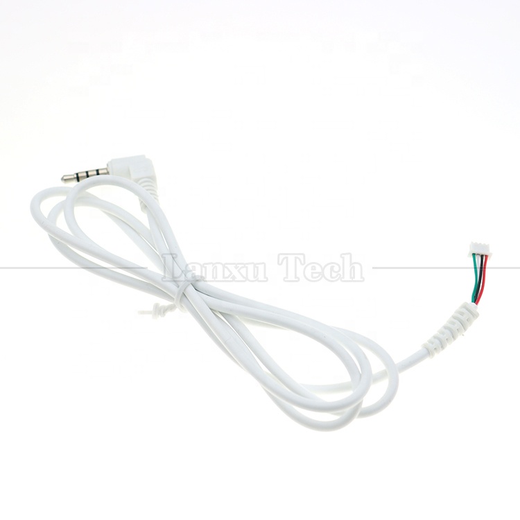 Customized 90 Degree Angle 3.5mm Audio Jack TRRS to JST MX XH PH SH ZH Cable