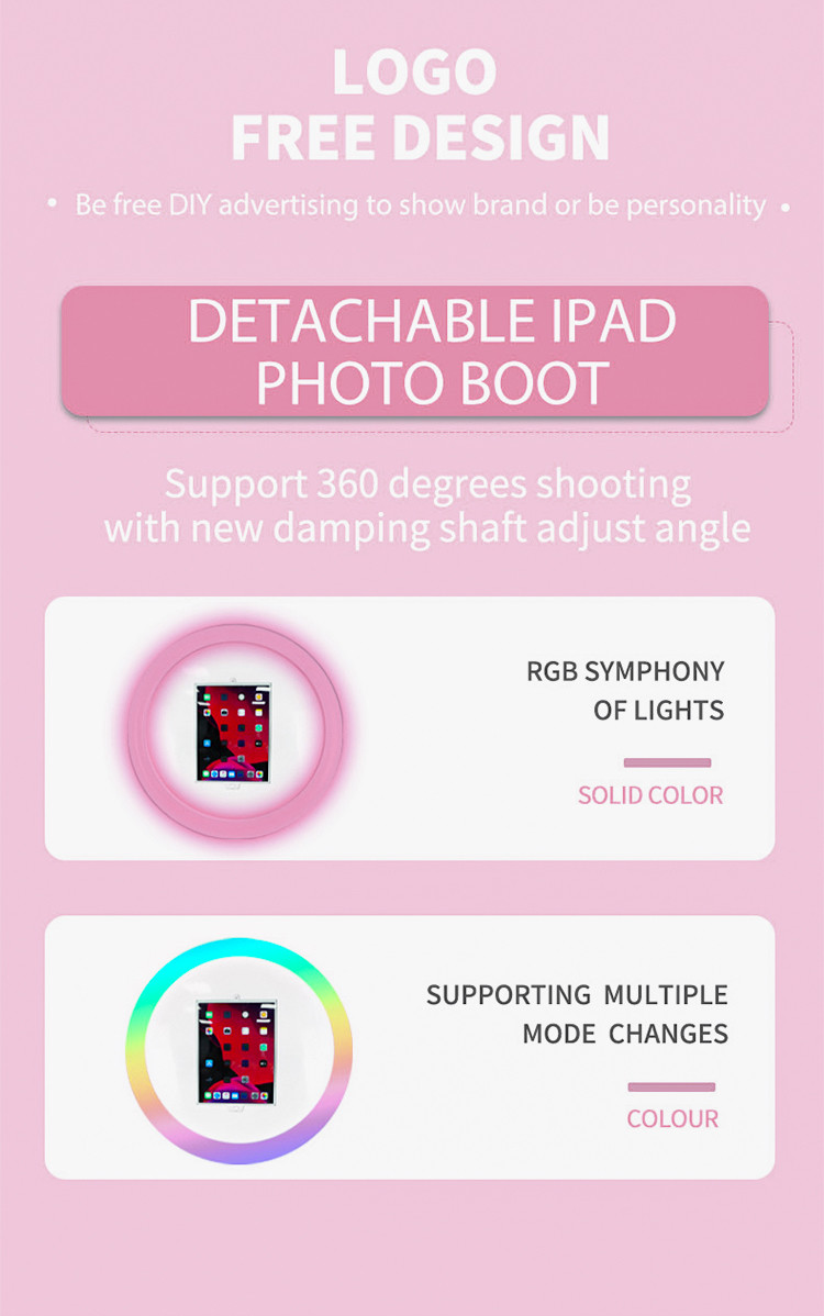 Detachable Ipad Pro Photo Booth Selfie Ipad 10.2 Handheld Photo Booth