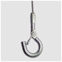 316 Stainless Steel Cable Loop Key Ring Nylon Coated 1.2mm