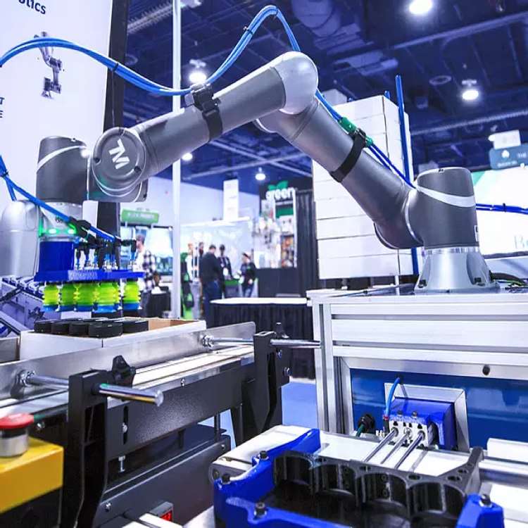 Pick And Place Robot TM5-900 With Collaborative Robotic Arm 6 Axis For Handling As Collaborative Robot
