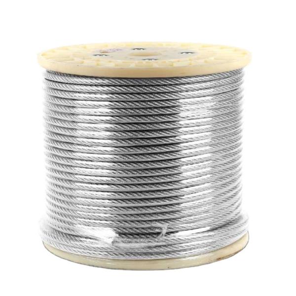 1*19 1Mm 316 Stainless Steel Wire Rope With PVC Nylon Coating Corrosion