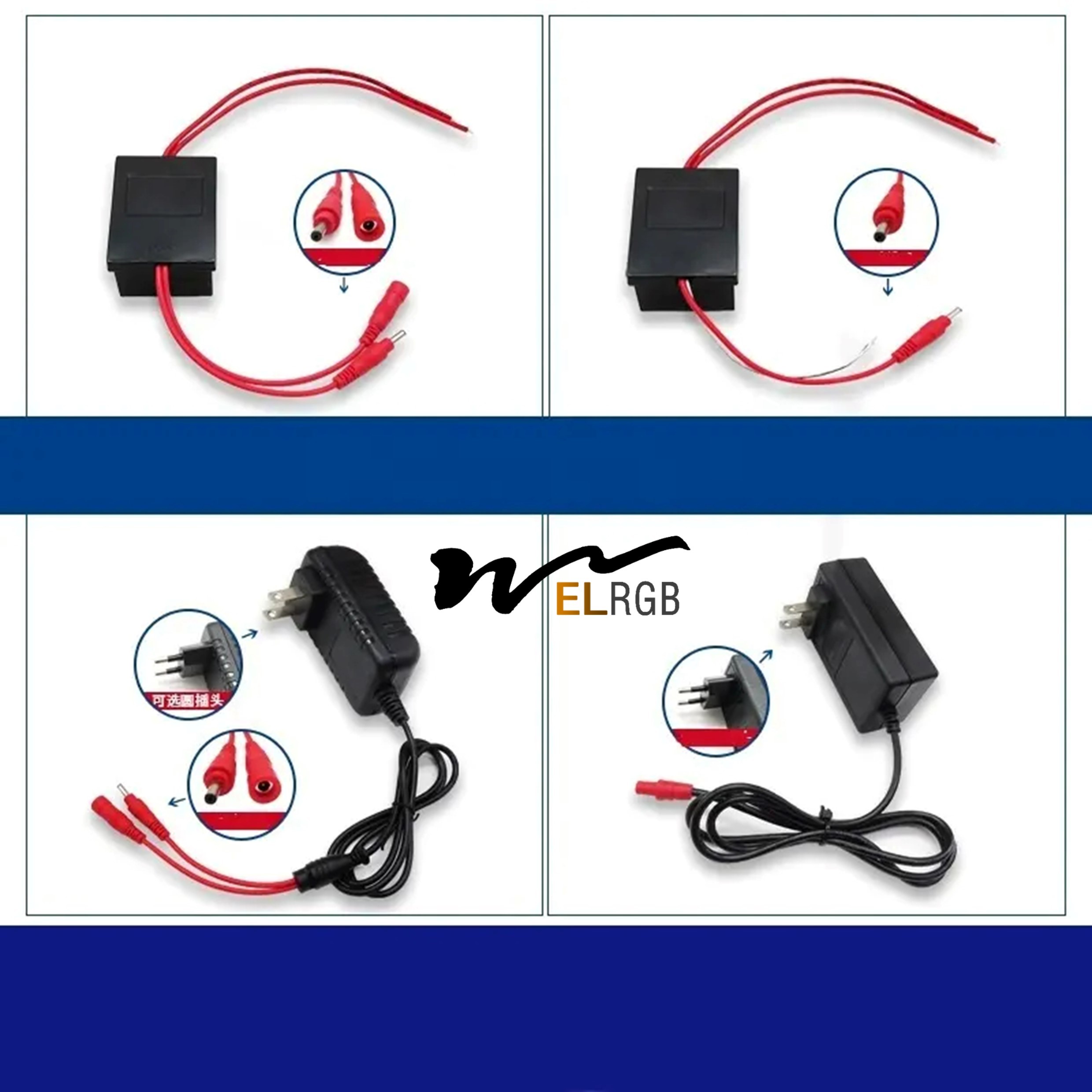500ma-5a Wall Charger Power Adapter LED Strip Light Parts 6VDC 220VAC