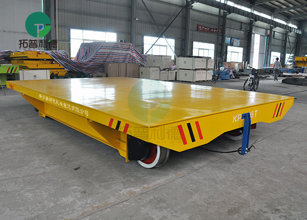 45 Ton Large Table Battery Power Rail Transfer Trolley For Steel Factory Material Transport