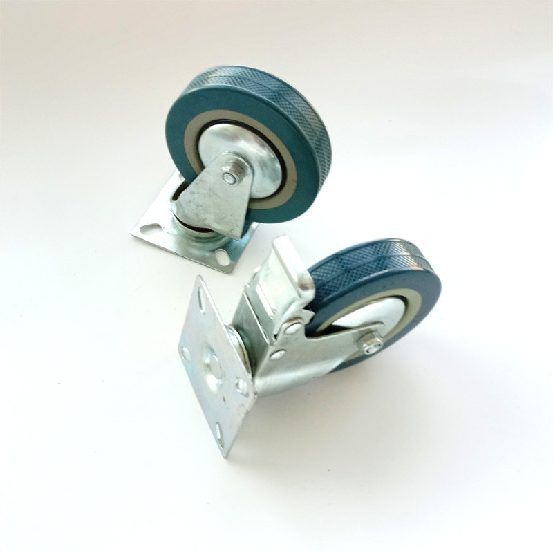 Custom Small Furniture Light Duty Caster Wheels 55mm Red Black Blue