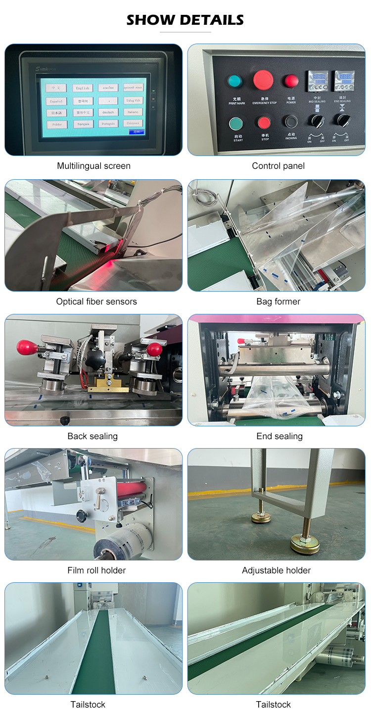 Electric Driven Automatic Sausage Packing Machine for Horizontal Pillow Packaging