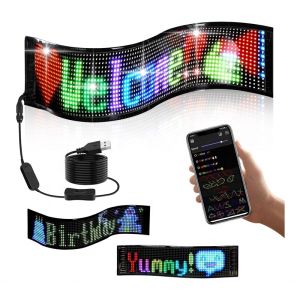 App Controlled Indoor LED Digital Signage for Custom Text and Pattern Animation