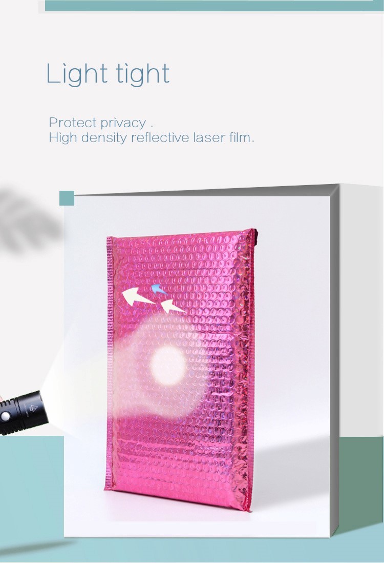 Waterproof PO PE Pearlescent Poly Bubble Mailers For Clothes Packaging