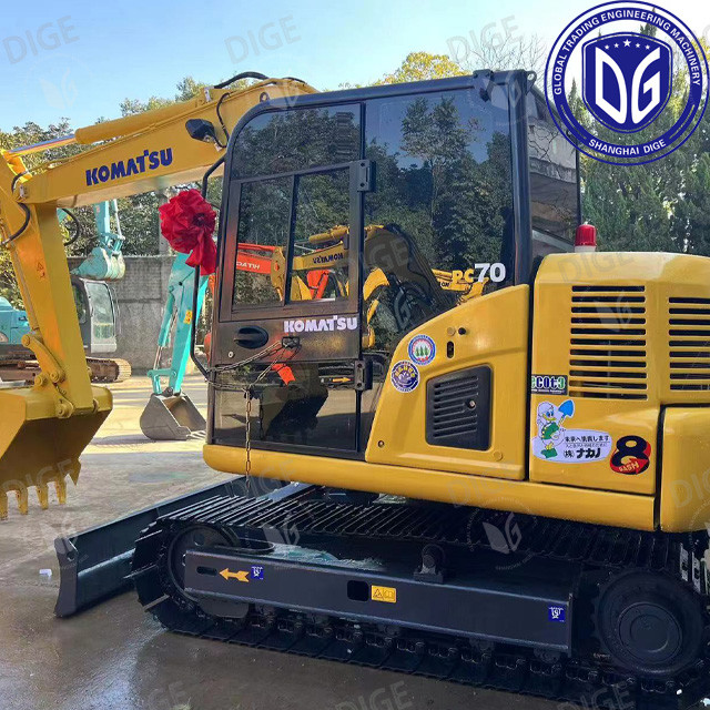7 Ton Small Komatsu Excavator PC70 Fuel Saving Labor Saving Weapon