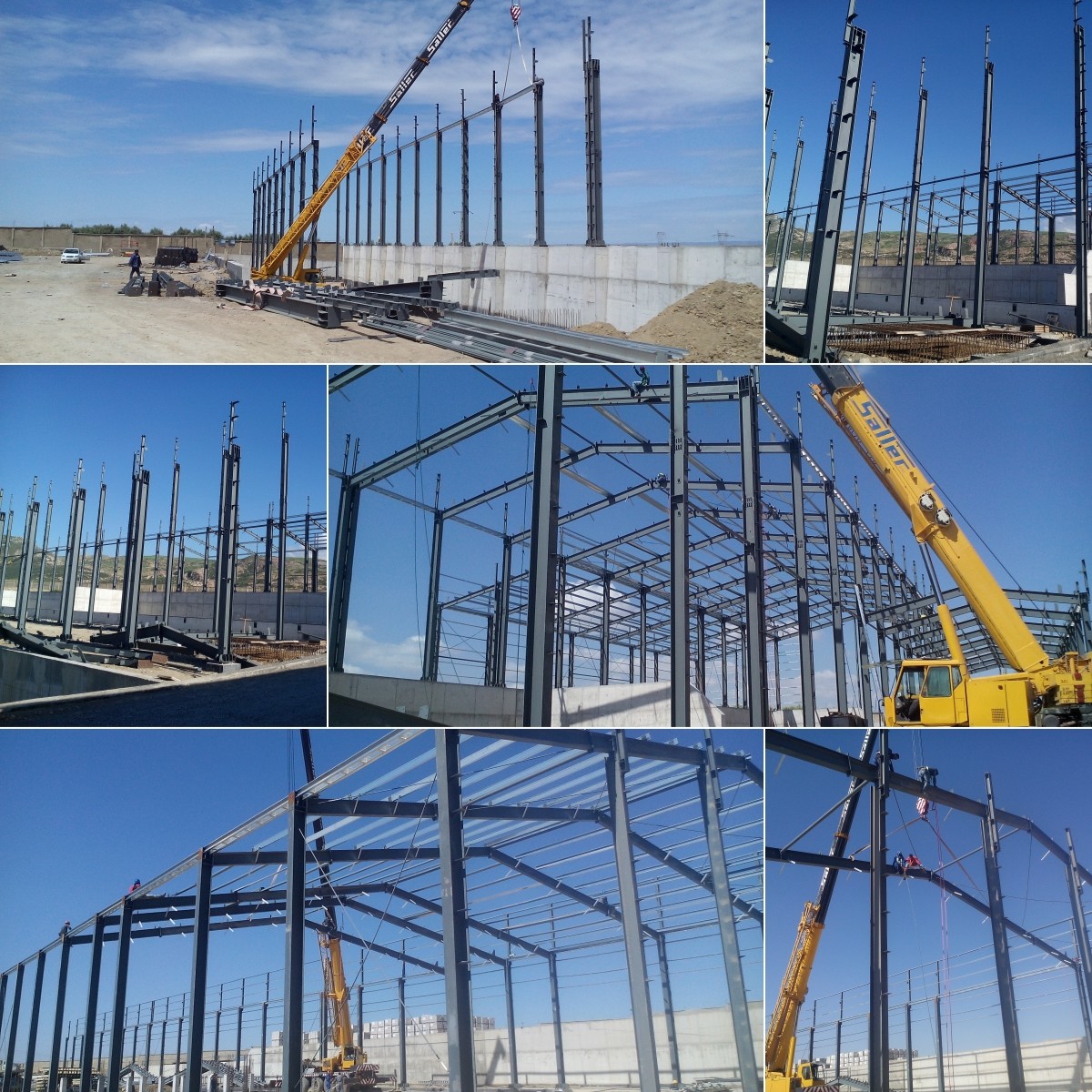 Lightweight Steel Structure Warehouse ISO9001 CE Certification