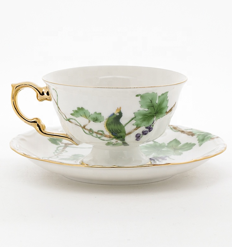Modern Ceramic Bone China Coffee Tea Cups And Sauce Cup Ceramic