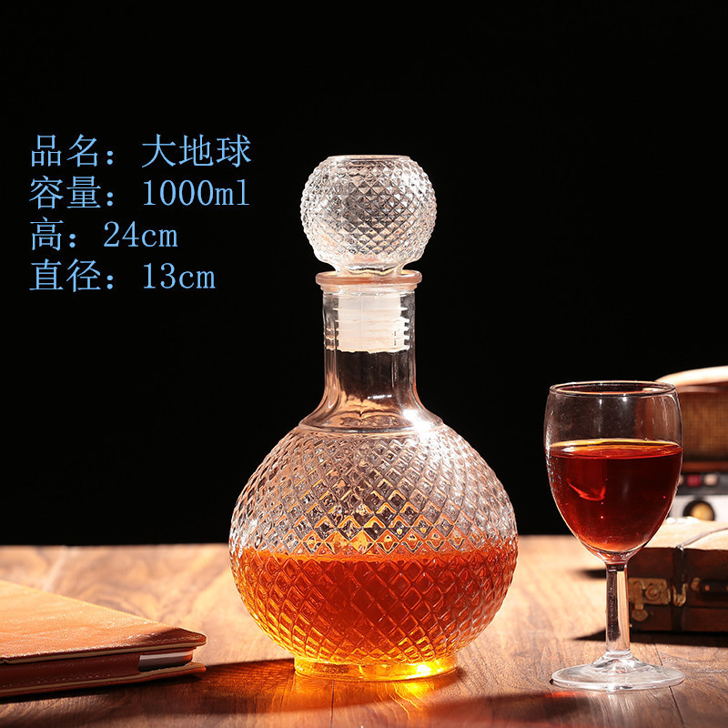 500ml 800ml 1000ml Glass Vodka Decanter Made with Environmental Protection in Mind