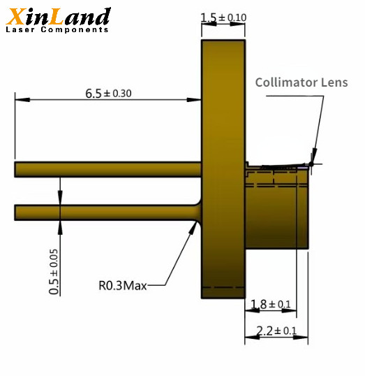Powerful 830nm 940nm 980nm 1W/2W IR Laser Diode With PD FAC Optional TO5 9mm Package Laser Photodiode
