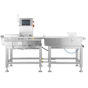 Chili Sauce Dynamic Checkweigher Machine With Roller Conveyor